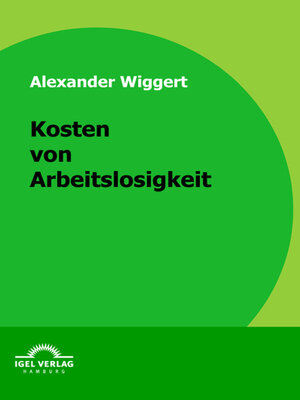 cover image of Kosten von Arbeitslosigkeit